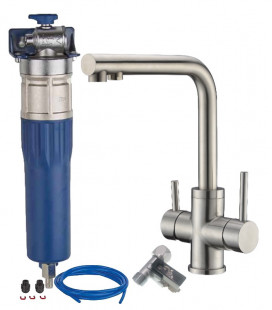 Système de filtration et purification d'eau et adoucisseur eau au CO2