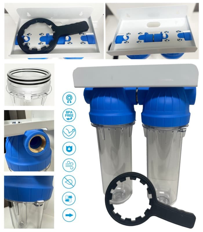 Aquabo Open Case 6ST-WP, Filtre d'eau de Maison en 6 Etapes 
